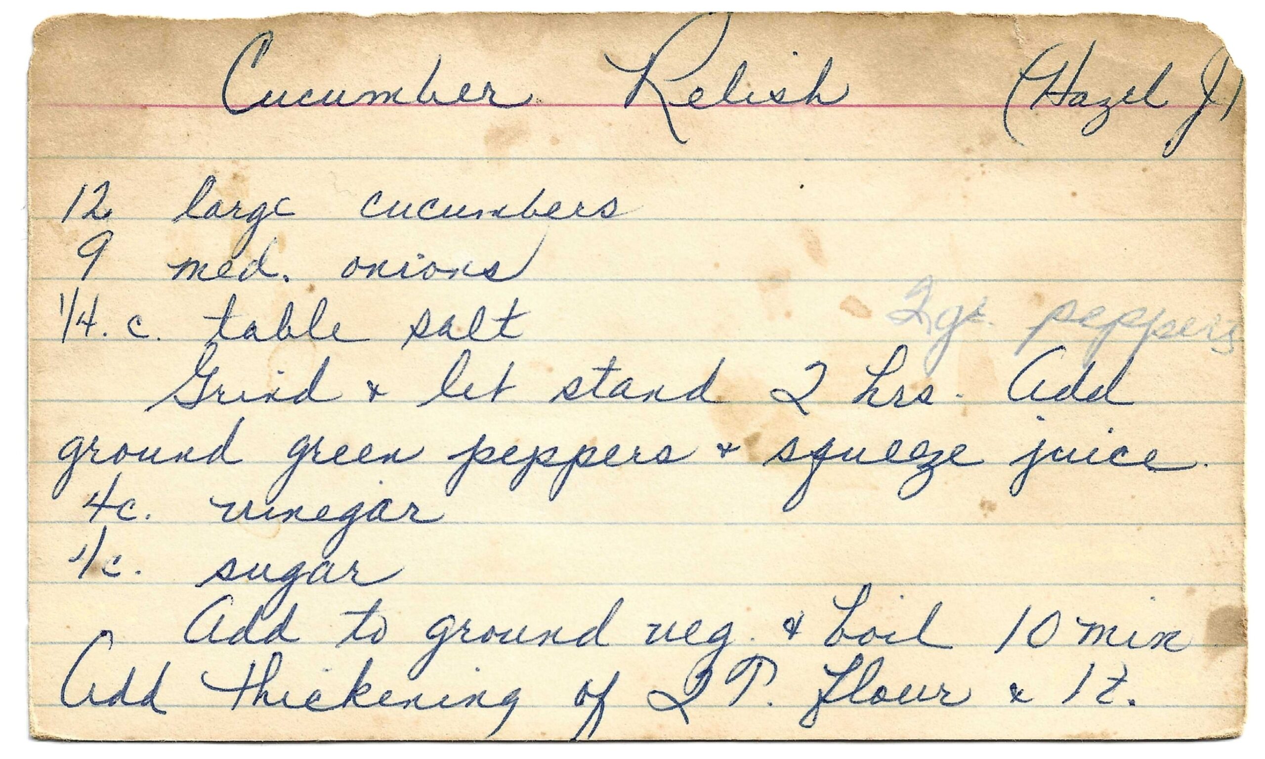 Cucumber Relish